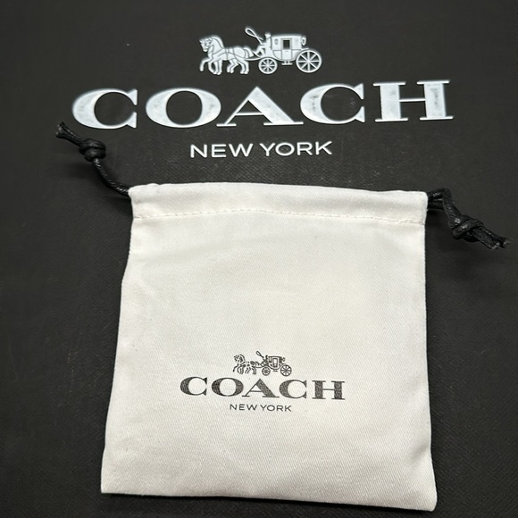 NWT Coach Rexy Coin Beaded Choker Necklace Gem Stone Charm Adjustable Dinosaur - Picture 10 of 10